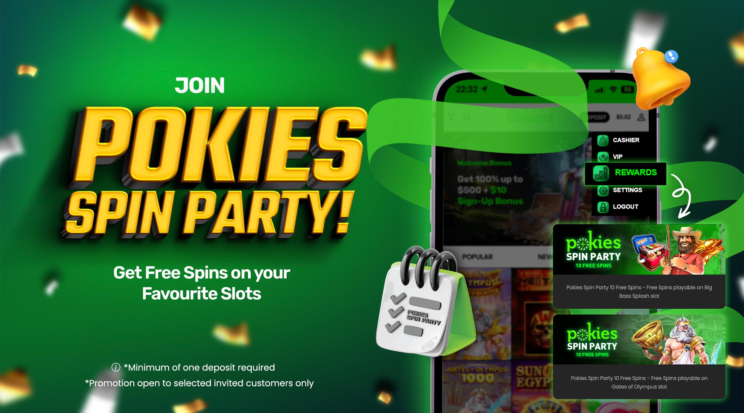 Join Pokies Spin Party